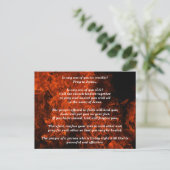 Bist du krank? Dann Bete James 5:13-16 Postkarte (Stehend Vorderseite)