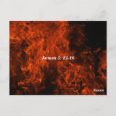 Bist du krank? Dann Bete James 5:13-16 Postkarte (Rückseite)