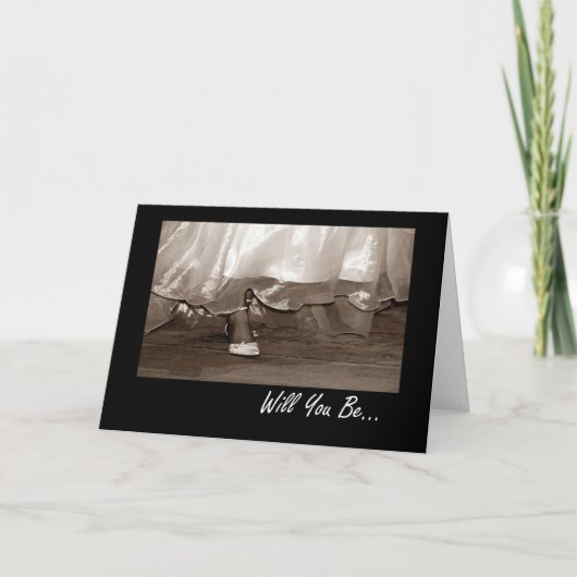 Bist du meine Bridesmaid? Einladung (Vorderseite)