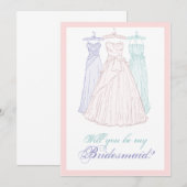 Bist du meine Bridesmaid? Einladung (Vorne/Hinten)