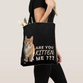 "BIST DU MICH KURZ?" niedliche Katzenjammer Tasche (Von Nahem)