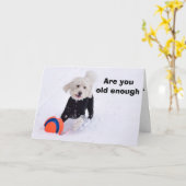 BIST DU NOCH ALT UM HÖRBEIHILFE? KARTE (Gelbe Blume)