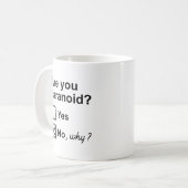 Bist du paranoid? kaffeetasse (Vorderseite Links)