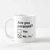 Bist du paranoid? kaffeetasse (Links)