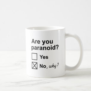 Bist du paranoid? kaffeetasse