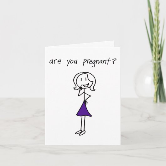 "Bist du schwanger?" Ankündigung (Vorderseite)