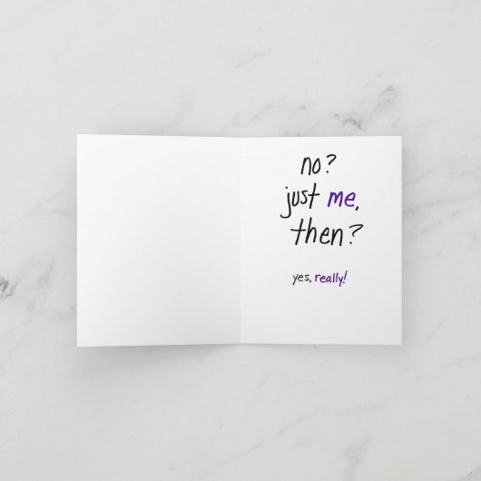 "Bist du schwanger?" Ankündigung (Innenseite)