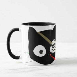 BIST DU SERIÖS? Piratenkatze Keramik Tasse