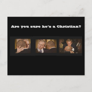 Bist du sicher, dass er ein Christlicher ist? Postkarte