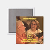 Bist du vorbereitet? Ewiger Lebensversicherungsmag Magnet (Vorderseite/Rückseite)