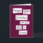 Bist du wieder 29? Fun Add-a-Name Geburtstagsgrüße Karte<br><div class="desc">Wir können träumen,  nicht wahr? Sehen Sie mehr lustige Karten auf Zigglets hier bei Zazzle zu personalisieren. Es gibt einen direkten Link unten.</div>
