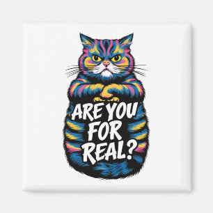 Bist du wirklich lustig, mürrische Katze Magnet