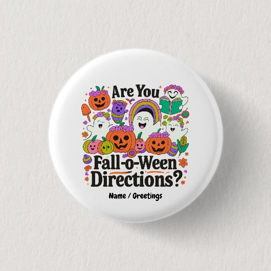 Bist du zu Halloween-Lehrerin? Button (Vorderseite)