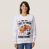 Bist du zu Halloween-Lehrerin? Sweatshirt (Vorne ganz)