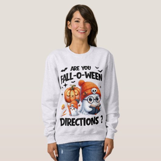 Bist du zu Halloween-Lehrerin? Sweatshirt (Vorne ganz)