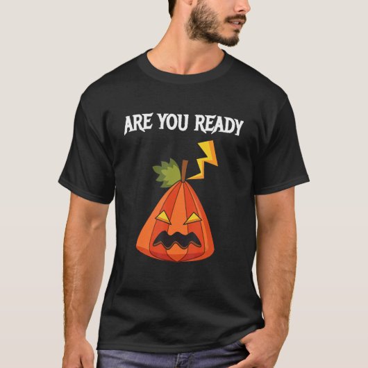 Bist du zu Halloweenzeit bereit? T-Shirt (Vorderseite)