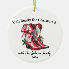 Bist du zu Weihnachten bereit? Keramik Ornament