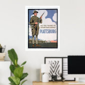 Bist du zur Verteidigung ausgebildet? (US02066) Poster (Heimbüro)