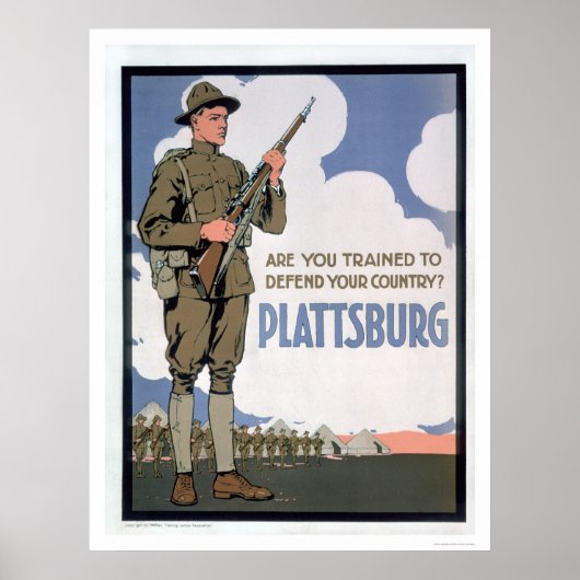 Bist du zur Verteidigung ausgebildet? (US02066) Poster (Vorne)