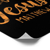 Bist du zwischen Jesus Christlicher Glaubenssinn? Poster (Ecke)