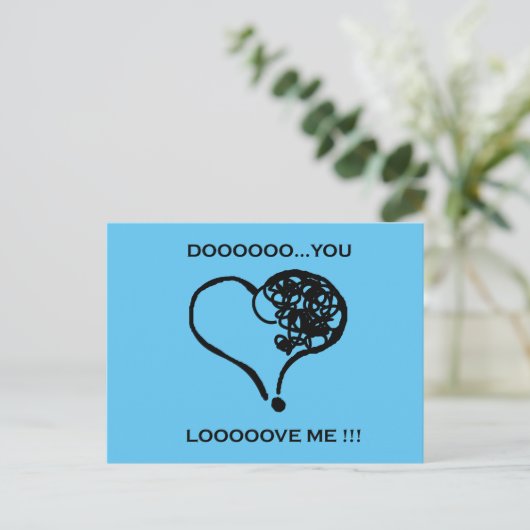 Bist du's? Liebe! Postkarte (Stehend Vorderseite)