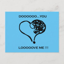 Bist du's? Liebe! Postkarte