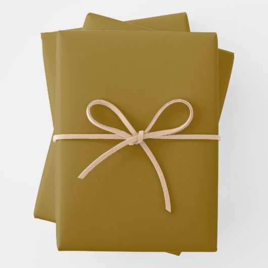 Bistre Brown (Vollfarbe) Geschenkpapier Set (Beispiel)