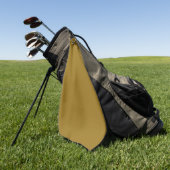 Bistre Brown (Vollfarbe) Golfhandtuch (Gras)
