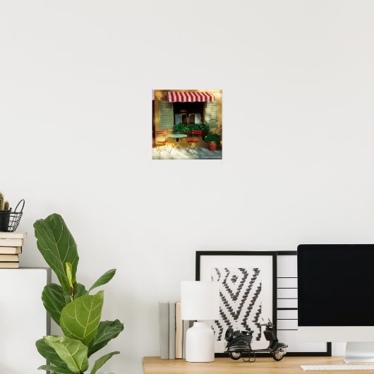 Bistro - Canvas Print Poster (Heimbüro)