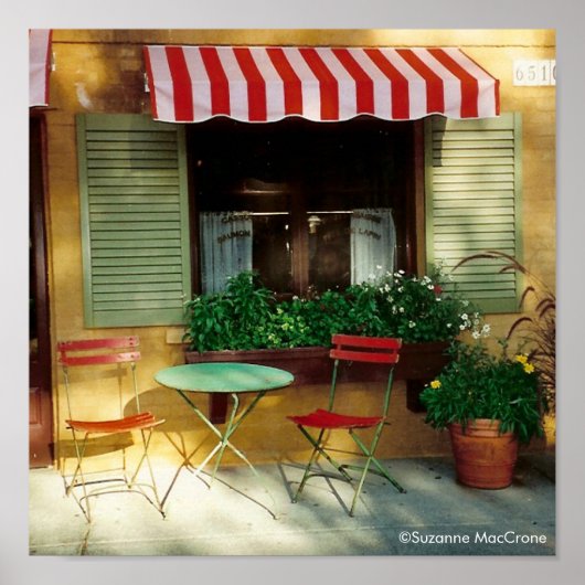 Bistro - Canvas Print Poster (Vorne)