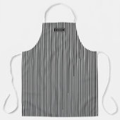 Bistro Feinschmecker Schwarz-Weiß Café Muster Schürze (Vorderseite)