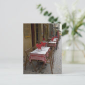 Bistro in Paris Postkarte (Stehend Vorderseite)