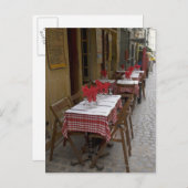 Bistro in Paris Postkarte (Vorne/Hinten)