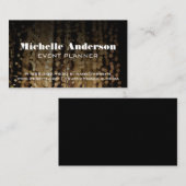 Bistro Lights Hanging | Veranstaltungen Visitenkarte (Vorne/Hinten)