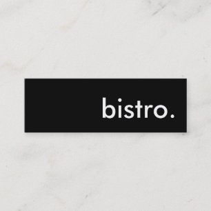 Bistro. Mini Visitenkarte