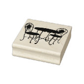 Bistro Patio Möbel Silhouette Originelle Kunst Gummistempel (Stempel)