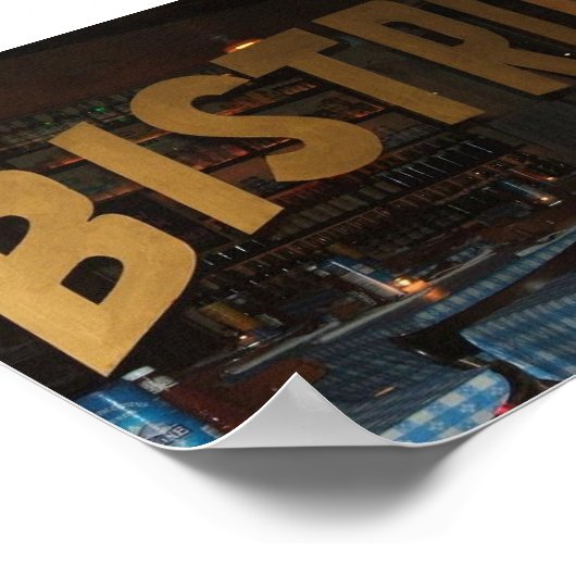 Bistro Poster (Ecke)