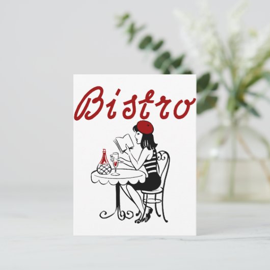 Bistro Postkarte (Stehend Vorderseite)