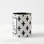 Bistro Tile Personalisierte Mug Zweifarbige Tasse (Mittel)