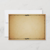 Bistro Wedding rsvp Karte (Rückseite)