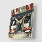 Bistromauer Quadratische Wanduhr (Winkel)