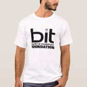 BIT Foundation Men Black on White Basic T-Shirt (Vorderseite)