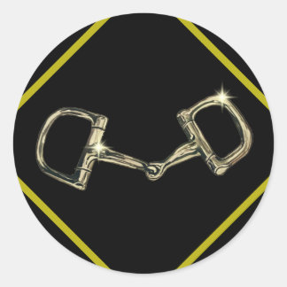 bit in diamond runder aufkleber