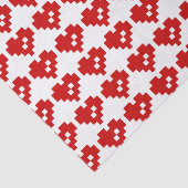 Bit-Liebe des Pixel-Herz-8 Seidenpapier (Ausschnitt)