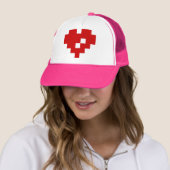 Bit-Liebe des Pixel-Herz-8 Truckerkappe (Beispiel)