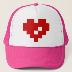 Bit-Liebe des Pixel-Herz-8 Truckerkappe