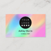 Bit Me Pink QR Code Logo Social Media Twitter Visitenkarte (Rückseite)