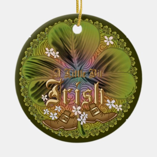 Bit O irisch Keramik Ornament (Vorne)