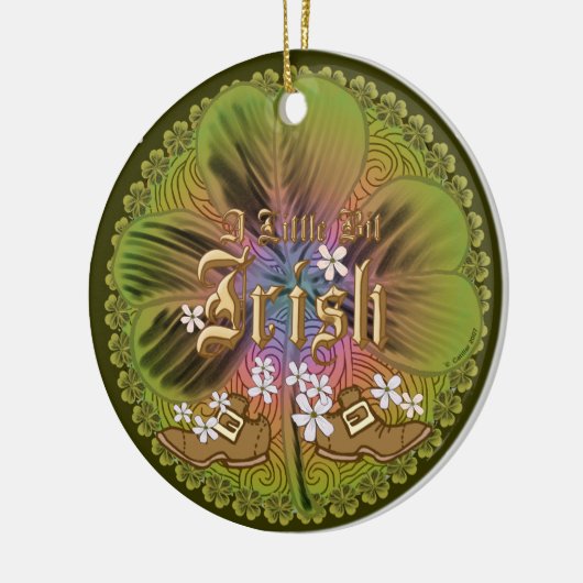 Bit O irische Verzierung Keramikornament (Links)