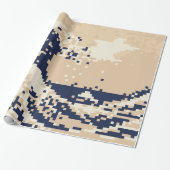 Bit-Pixel-Kunst des Pixel-Tsunami-8 Geschenkpapier (Ungerollt)